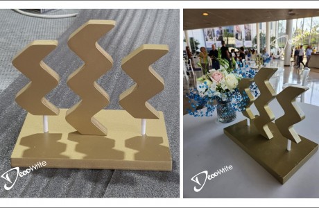 שילוט למרכז שולחן לאירועים כנסים ולמיתוג