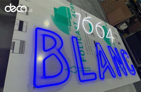 שלט נאון לד קו כפול לאירוע חברה 1664