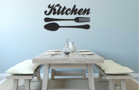 מילה מעוצבת Kitchen כולל כף ומזלג
