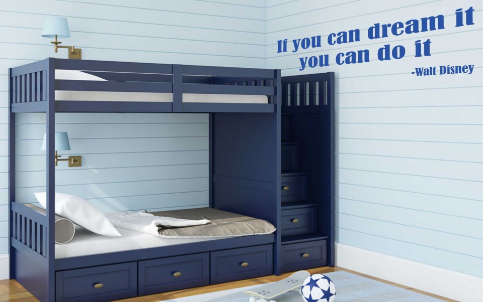 אופציה שנייה - מדבקת קיר If you can dream it you can do it