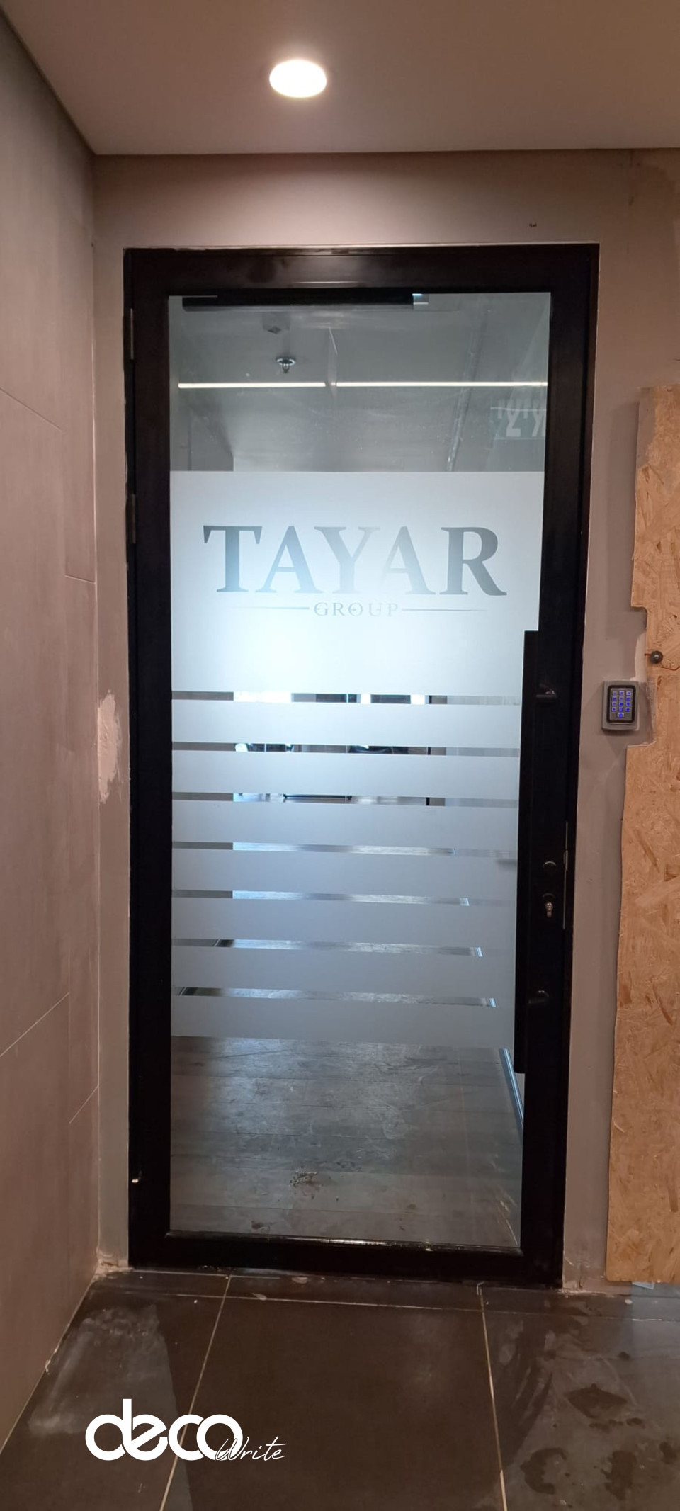 מדבקת התזת חול כולל לוגו הדפסה ישירה, כולל פסים חלק תחתון 